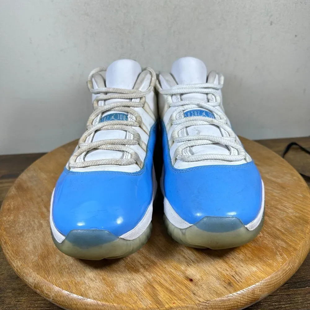 Nike Air Jordan Retro 11 Low UNC 528895-106 Blue White‎ Shoe Men's Size 10